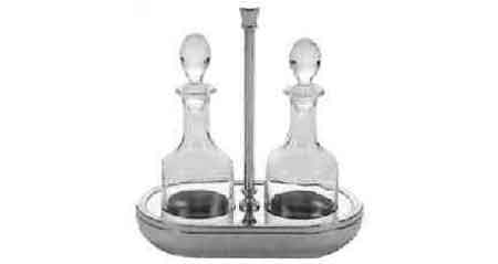 CRUET STAND SET OIL AND VINEGAR, Price for 1, IMPA 171021, ISSA 2568045, Weight 0.50Kg HS Code: 70133319 Origin: NETHERLANDS