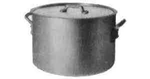 SAUCE POT WITH LID 8,5 ltr ALUMINIUM 280x140mm, Price for 1, IMPA 171874, ISSA 2505005, Weight 1.90Kg HS Code: 76151990 Origin: NETHERLANDS