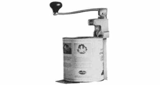 TABLE CAN OPENER WITH STEEL KNIFE CLOU, Price for 1, IMPA 172624, ISSA 2534002, Weight 2.65Kg HS Code: 82055100 Origin: NETHERLANDS