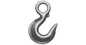 HOIST HOOK STEEL WITH LATCH 0,75 ton WITH EYE int.19mm, Price for 1, IMPA 231221, ISSA , Weight 0.26Kg HS Code: 73269091 Origin: NETHERLANDS