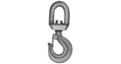CARGO HOOK WITH SWIVEL EYE STEEL WITH LATCH 2,0 ton, Price for 1, IMPA 231253, ISSA 4304903, Weight 2.42Kg HS Code: 73269091 Origin: NETHERLANDS