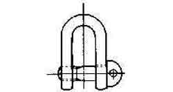 SCREW PIN D-SHACKLE 32x32x64mm ZINC PLATED, Price for 1, IMPA 231362, ISSA 4308912, Weight 3.24Kg HS Code: 73269098 Origin: CHINA