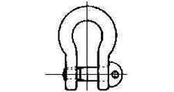 ANCHOR SHACKLE SCREW PIN 22x25x36mm 6,5 ton + cert., Price for 1, IMPA 231459, ISSA , Weight 1.56Kg HS Code: 73269098 Origin: NETHERLANDS