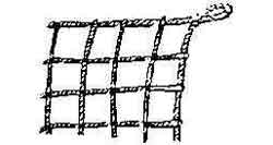 Cargonet 250x 250 cm, rim rope 16 mm, mesh rope 12mm, mesh 300 mm , Price per PCS, IMPA 232151, HS Code 56074919, Origin NL, Weight 5.13Kg