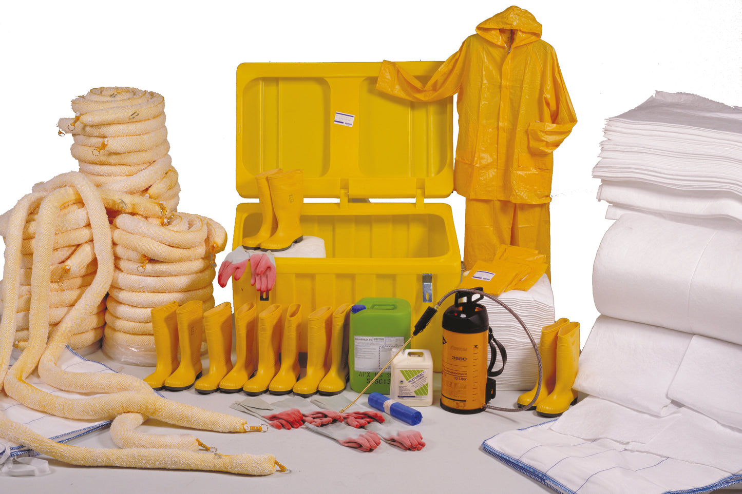 Oil spill contr.box 7 barrel, Price Per box , IMPA 232531, Weight: 56.27Kg, HS Code 56031290, Origin