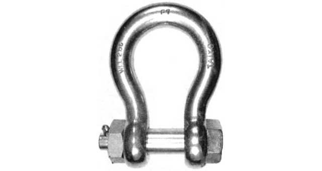 BOW SHACKLE HEX.HEAD + cert 9x10x19mm ST.STEEL 0,6 ton, Price for 1, IMPA 233571, ISSA , Weight 0.15Kg HS Code: 73269098 Origin: NETHERLANDS