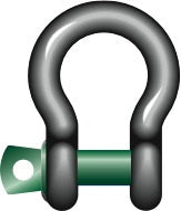 BOW SHACKLE SCREW PIN 16x19x27mm WLL 3,25 ton, Price for 1, IMPA 234547, ISSA 4309807, Weight 0.65Kg HS Code: 73269098 Origin: NETHERLANDS