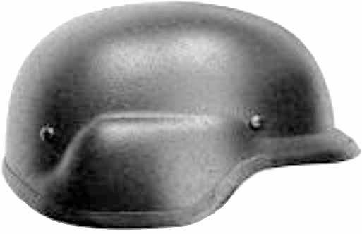 Bullet proof combat helmet, Price per PCS, IMPA 310351, HS Code 6506100000, Origin PRC, Weight 1.60Kg
