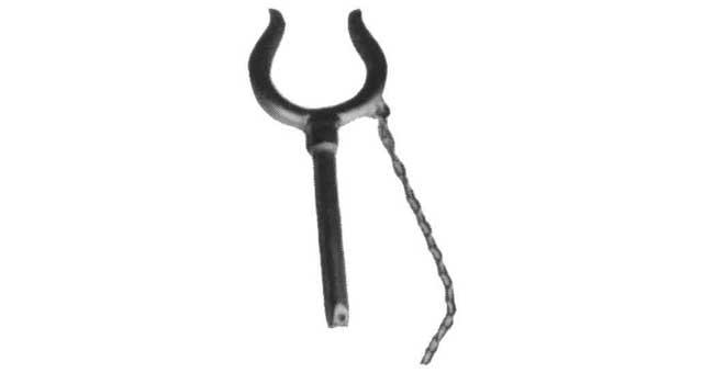 Crutch for lifeboat, Price Per pc, IMPA 330286, Weight: 0.2Kg, HS Code 73030090, Origin NL