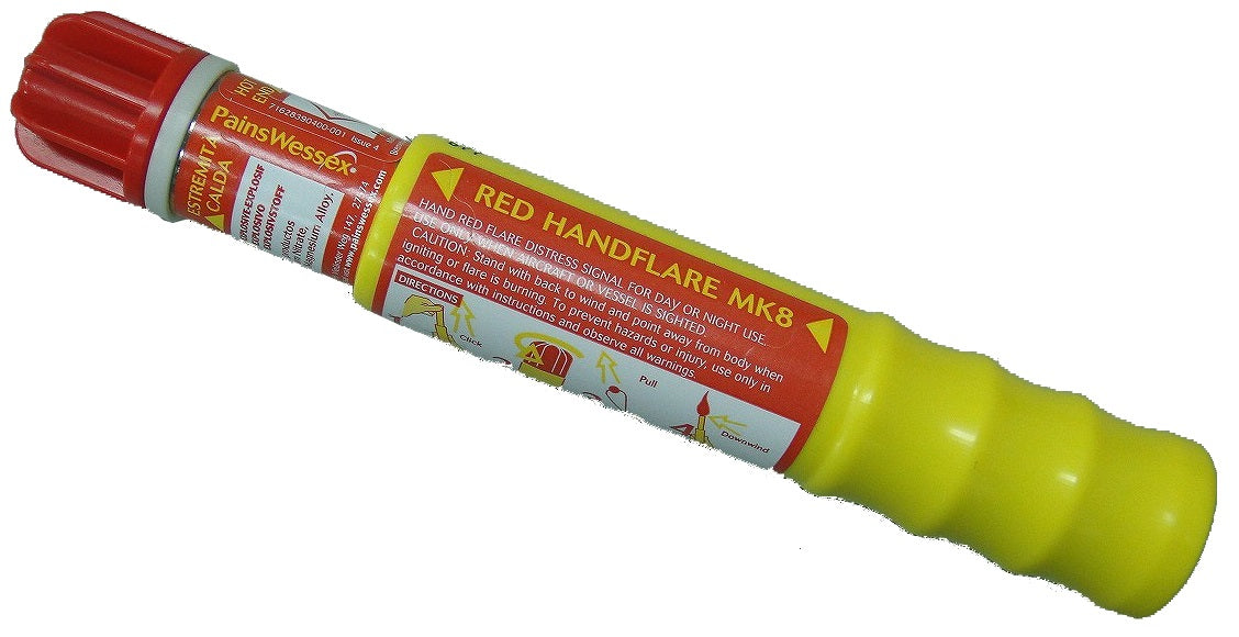 Comet Pains Wessex Handflare red, Price Per pc, IMPA 330314, Weight: 0.16Kg, HS Code 36049000, Origin