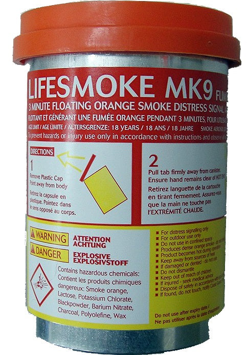 Comet Pains Wessex Lifesmoke signal orange lifeboat, Price Per pc, IMPA 330331, Weight: 0.61Kg, HS Code 36049000, Origin