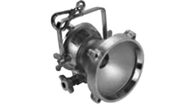 Wolf A-TL45A, Pneumatic ATEX floodlight, Aluminium, certified for zone 1 & 2, 24 V, 250 W, IMPA 330637, Price Per PCE, HS-Code 8513100000, Origin XU, IMPA 330637, Weight 8.1Kg, Wolf Safety, Quality A