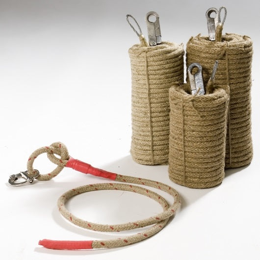 SAFETY LIFELINE 12mmx30mtr. FIREPROOF WITH SAFETY HOOK, Price for 1, IMPA 330971, ISSA 4736010, Weight 2.43Kg HS Code: 72121010 Origin: CHINA