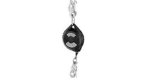 Climax Fall arrester retractable 10 m, 4 mm galvanized steel cable, with snaphook, max. 140 kg load vertically, IMPA 331105, Price Per PCE, HS-Code 8428909000, Origin ES, IMPA 331105, Weight 4.8Kg, Climax, Quality B