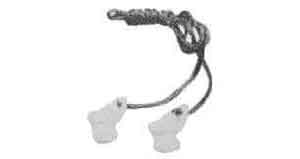 Silicon earplug with cord, Price Per pair, IMPA 331157, 331156 , Weight: 0.05Kg, HS Code 40169997, Origin NL