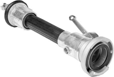 FIRE NOZZLE JET/SPRAY WITH MANSHIELD SMS 21/2" LM , Price per PIECE , Country Of Origin : TW , HS Code: 76090000 , Net Weight: 1.886 , IMPA - 333607 - ISSA