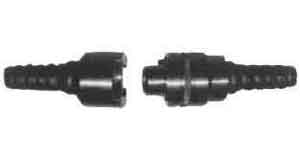 Lock type air hose coupling, hose end 9 mm (3/8"), brass, Price Per PCE, HS-Code 7419809099, Origin IN, IMPA 351011, Weight 0.332Kg, TETRA, Quality B