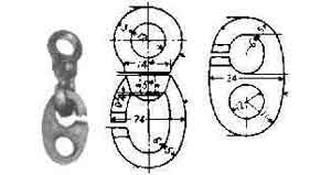 INGLEFIELD CLIP BRASS 50mm COMPLETE UPPER/LOWER, Price for 1, IMPA 371583, ISSA , Weight 0.05Kg HS Code: 74199990 Origin: CHINA