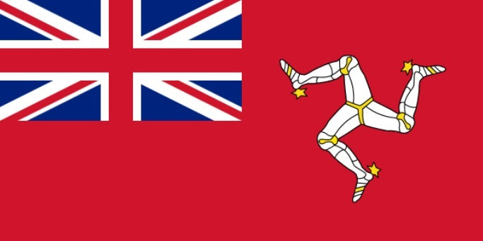 FLAG ISLE OF MAN, ENSIGN FLAG 100X150CM, IMPA 371963, Price per SHT