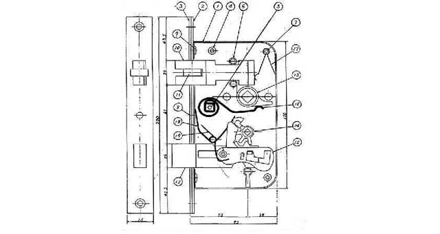 TUMBLER SPRING No.19 for mortise lock OHS-2410, Price for 1, IMPA 490364, ISSA , Weight 0.01Kg HS Code: 83016000 Origin: JAPAN