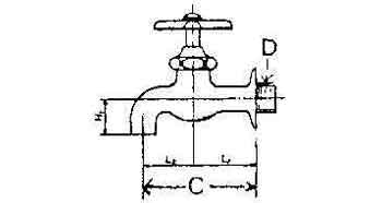WALL FAUCET 3/4'' WATERLINE , Price per PIECE , Country Of Origin : CN , HS Code: 84818011 , Net Weight: 0.29 , IMPA - 530102 - 530110 - 530137 - - ISSA