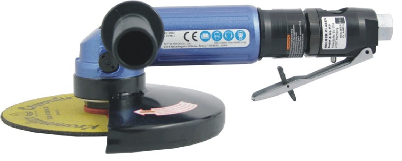 ANGLE GRINDER PNEUMATIC 180mm AMPRO, Price for 1, IMPA 590302, ISSA 5506330, Weight 3.81Kg HS Code: 84671190 Origin: TAIWAN R.O.C.