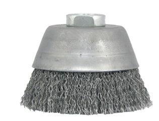 CRIMPED WIRE CUP BRUSH 75mmthreaded nut M14, Price for 1, IMPA 592072, ISSA 5516602, Weight 0.22Kg HS Code: 96035000 Origin: CHINA