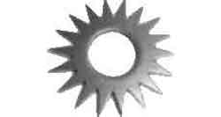 Spare parts for Trelawny TFP 200 deckscaler, star cutter, hardened steel, Trelawny PN320.3658, Price Per PCE, HS-Code 8467990000, Origin XU, IMPA 592242, Weight 0.025Kg, Trelawny, Quality A