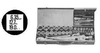 WRENCH SOCKET SET 4-50mm COMBINATION TRANSTIME, Price for 1, IMPA 610101, ISSA , Weight 17.70Kg HS Code: 82060000 Origin: TAIWAN R.O.C.