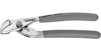 PLIER MINI-WATER PUMP 125mm GROOVE JOINT-INSUL. KNIPEX, Price for 1, IMPA 611646, ISSA 5731200, Weight 0.06Kg HS Code: 82032000 Origin: GERMANY