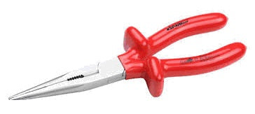VDE-PLIER LONG NOSE 200mm STRAIGHT (1000 Volt) O.H.M., Price for 1, IMPA 611698, ISSA 5730107, Weight 0.22Kg HS Code: 82032000 Origin: CHINA