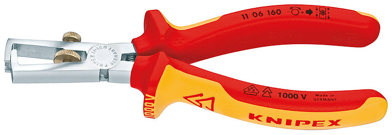 VDE-PLIER STRIPPING 160mm (1000 Volt)OHMEGA, Price for 1, IMPA 611742, ISSA 5731102, Weight 0.17Kg HS Code: 82032000 Origin: SPAIN
