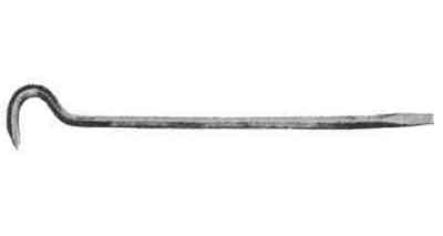 GOOSENECK TYPE BAR 1000mm CHISEL & NAIL PULLER GERMAN, Price for 1, IMPA 612873, ISSA , Weight 5.00Kg HS Code: 82055980 Origin: GERMANY