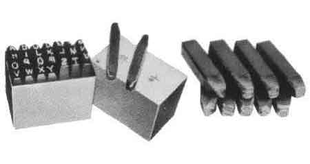LETTER PUNCH SET A-Z + & Size 1,5mm(27 pcs), Price for 1, IMPA 613101, ISSA 5732821, Weight 0.70Kg HS Code: 82034000 Origin: INDIA