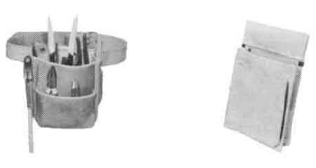 TOOL BAG ELECTRICIAN LEATHER, Price Per 1, IMPA 613695, ISSA , KERGER NR. - EC Nr - Kloska2 , Origin , HS CODE 42029180