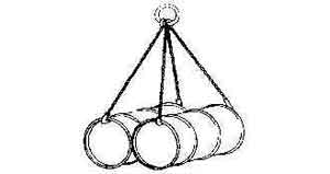Drum hook chain for 2 drum, Price per PCS, IMPA 614026, HS Code 8131310090, Origin PRC, Weight 7.50Kg