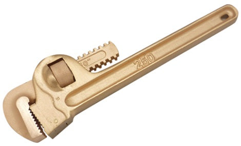 WRENCH PIPE STRAIGHT 250mm ALUMINIUM-BRONZE NON-SPARK, Price for 1, IMPA 615652, ISSA 5724002, Weight 0.78Kg HS Code: 82041200 Origin: CHINA