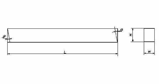 TOOL BIT High Speed Steel RECTANGULAR 6x10x160mm, Price for 1, IMPA 632616, ISSA 5752900, Weight 0.07Kg HS Code: 82078019 Origin: CHINA