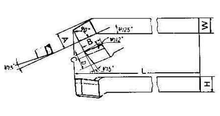ANGLED ROUGHING TOOL 12X12mm right HSS with chip breaker, Price for 1, IMPA 633016, ISSA , Weight 0.12Kg HS Code: 82078019 Origin: GERMANY