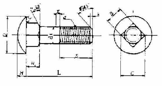 CAP HEAD SQUARE NECK BOLT WITH NUT M16x400 STEEL ZINC, Price for 100, IMPA 691001, ISSA 6516200, Weight 0.71Kg HS Code: 73181590 Origin: NETHERLANDS