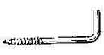 SQUARE HOOK SHOULDERED Length 32mmBRASS, Price for 100, IMPA 696626, ISSA 3717603, Weight 0.01Kg HS Code: 74153900 Origin: JAPAN