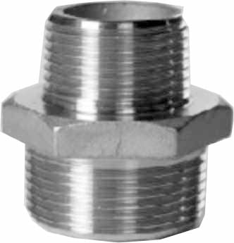 REDUCING NIPPLE STAINLESS STEEL BSP 1"x 3/4", Price for 1, IMPA 732659, ISSA 6702304, Weight 0.09Kg HS Code: 73072910 Origin: CHINA