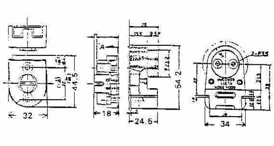 FL-LAMP HOLDER PHENOL RESIN, KOKOSHA KL-238 600V 660W, Price Per PCE, IMPA 791529, ISSA , KERGER NR. - EC Nr - Kloska2 123311 102884 , Origin CN, HS CODE 85366110