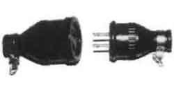 CONNECTOR CABLE WATERTIGHT, 2-POLE 15A, Price Per SET, IMPA 794751, ISSA , KERGER NR. - EC Nr - Kloska2 , Origin CN, HS CODE 85366990