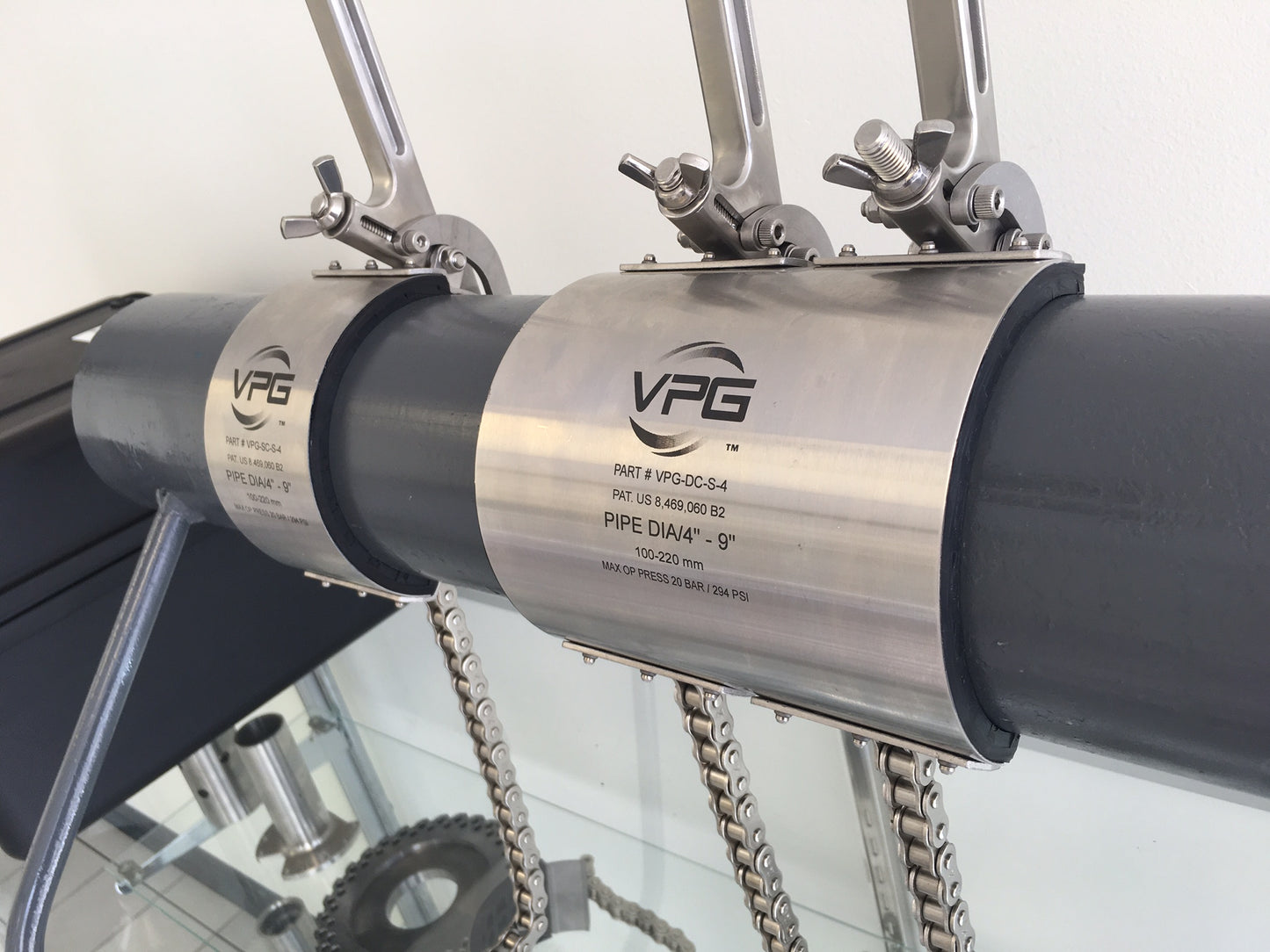 Lever Clamp Single 110-220 mm, Price per PCS, IMPA 812466, HS Code 730729900000, Origin AUS, Weight 1.20Kg