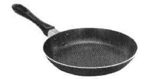 FRYING PAN WITH HANDLE 240mm  TEFLON COATED, Price for 1, IMPA 171731, ISSA 2508001, Weight 0.70Kg HS Code:  76151990 Origin:  NETHERLANDS