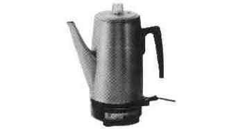 ELECTRIC COFFEE PERCOLATOR 7 CUPS 220V, Price Per Unit, IMPA 174547, ISSA , KERGER NR. - EC Nr - Kloska2 , Origin , HS CODE 85094000