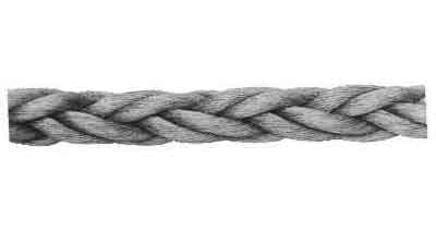DAN LINE SUPER POLYPRO ROPE, SECOROPE SUPER HTPP 8STRAND 7-1/2"CIR 60MMX220MTR 59.5T/583KN UNSPLICED - 53.5T/525KN SPLICED, IMPA 211009, Price per C/L
