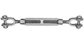 TURNBUCKLE (SPEC.FF-T-791B) GALV. 1/2"x6" JAW-JAW, Price for 1, IMPA 230622, ISSA 4313200, Weight 0.71Kg HS Code:  73269098 Origin:  CHINA
