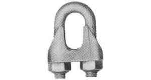 WIRE ROPE CLIP 10mm STEEL ZINC PLATED, Price for 1, IMPA 230819, ISSA 4314705, Weight 0.06Kg HS Code:  73269098 Origin:  CHINA